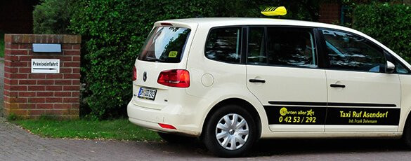 Taxi Ruf Asendorf: Wir fahren Sie auch zum Tierarzt.